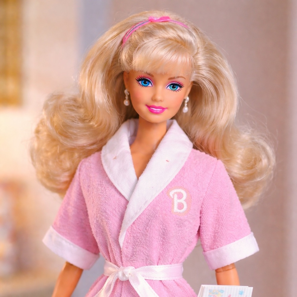 VTG Barbie Sleep ’n Fun Fashions Pink Robe & Diary Mattel #68021 NRFP Unopened